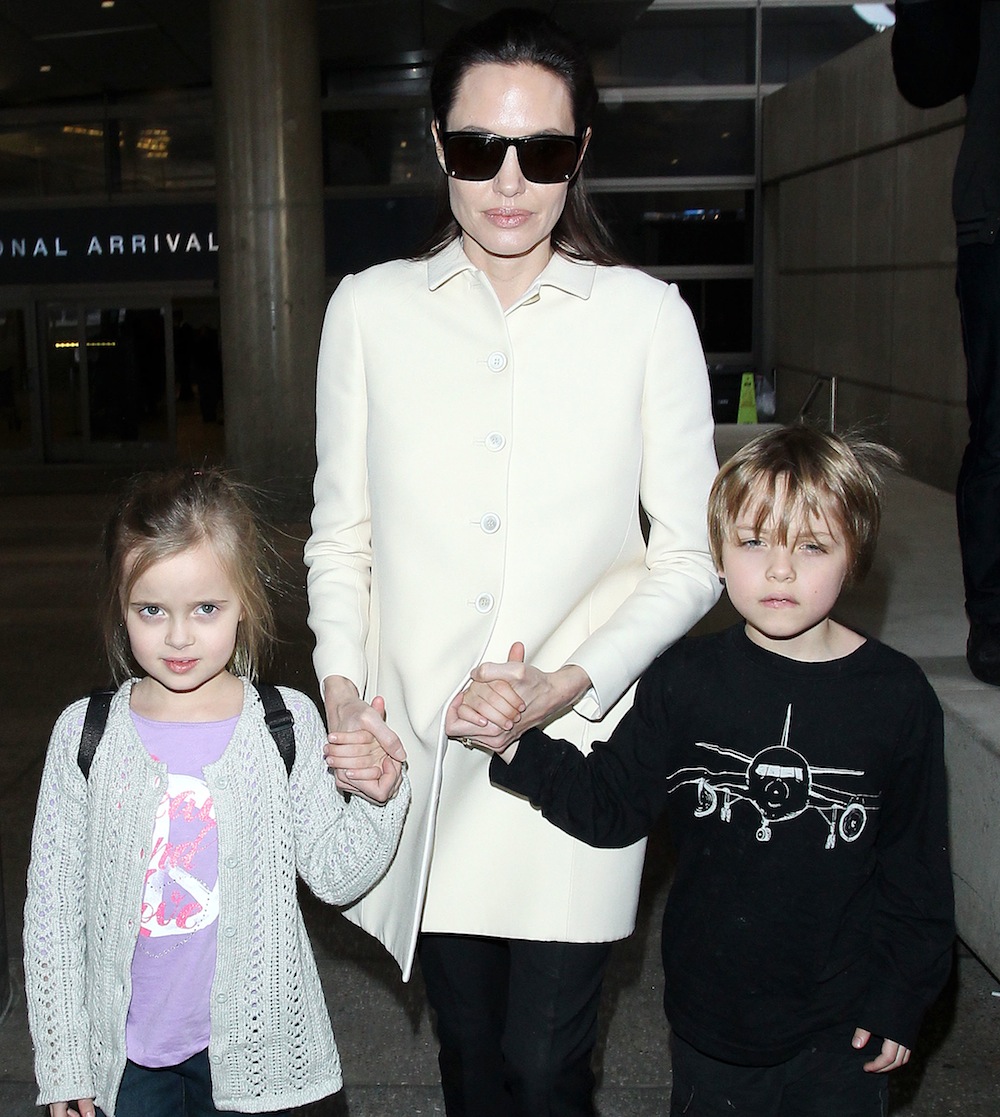 angelina jolie brad pitt twins